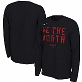 Toronto Raptors Nike 2019 NBA Playoffs Bound Team Mantra Dri FIT Long Sleeve T-Shirt Black,baseball caps,new era cap wholesale,wholesale hats